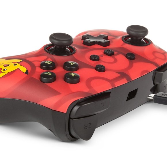 Nintendo Switch Controller Wired Pokemon Pikachu Red Enhanced 10ftUSB New Sealed - Picture 3 of 10